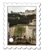 A view of the castle from Salzburg's Altstadt