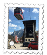 The latest version of the Feuerkogel cable car leaves the valley station