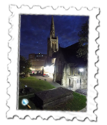 The Shelley tomb and St. Peter's Church in Bournemouth, this time without interference