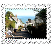 The picture postcard view of Clovelly
