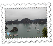 Part of Ha Long Bay taken from Ti Top Island