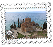 Macedonia's most photographed place, the St.John the Theologian Church in Ohrid