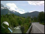 The opening scene was filmed above the hills and mountains in the centre of this photo, taken at Maria Alm