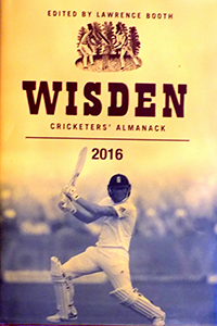 WISDEN CRICKETERS ALMANACK 2016