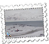 Close to the worlds most northerly airport with scheduled flights. Longyearbyen on Svalbard