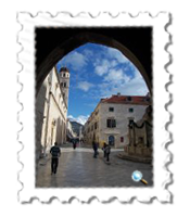 Looking down The Stradun in Dubrovnik