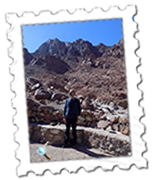 Myself in front of Mount Sinai