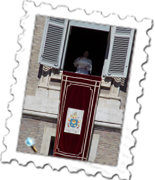 The Holy Father gives one of his Sunday addresses to the faithful in St. Peter’s Square