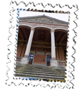 Corinthian pillars at the Trinkhalle