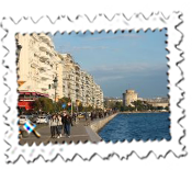 Thessaloniki promenade and White Tower