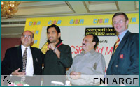 At a Competition Success Review function at Delhi's Taj Palace Hotel in 2006 for now Indian captain, M.S. Dhoni