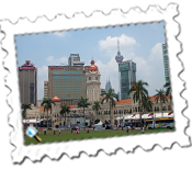 Kuala Lumpur's impressive skyline from Merdeka Square