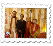 Myself, Rajesh, Mary and Pat at Gaurav's wedding