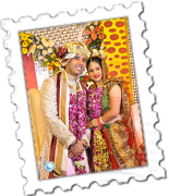 Gaurav and Manisha at their weding