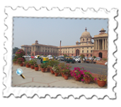 Government building at Rajpath, Delhi