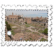 The Roman Forum from the Palatine Hill.