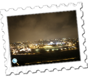 Jerusalem by night taken from the Mount of Olives