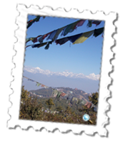 The spectacular Himalayan mountain range at Nagarkot