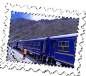 The PeruRail train at Ollantataytambo