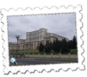The Parliament building in Bucharest