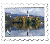 Lake Bled island - one of the most photographed places in Slovenia