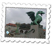 Ljubljana's Dragon Bridge presides over the Old Town