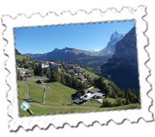 Murren with the Eiger in the distance