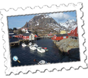 The view from my £29 a night room in the A i Lofoten hostel