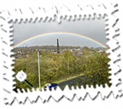 A rainbow over Bingley